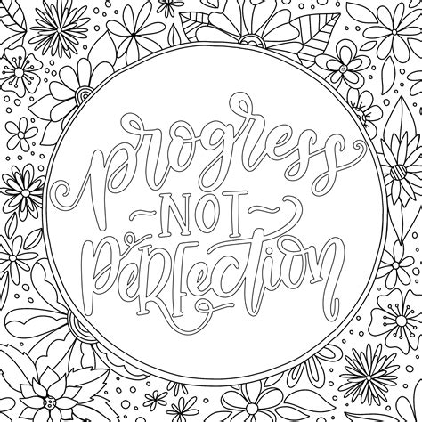 Coloring Pages With Inspirational Quotes