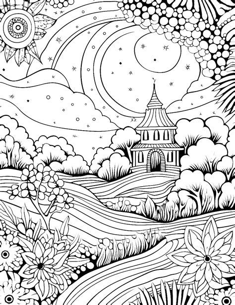 coloring sheets adults