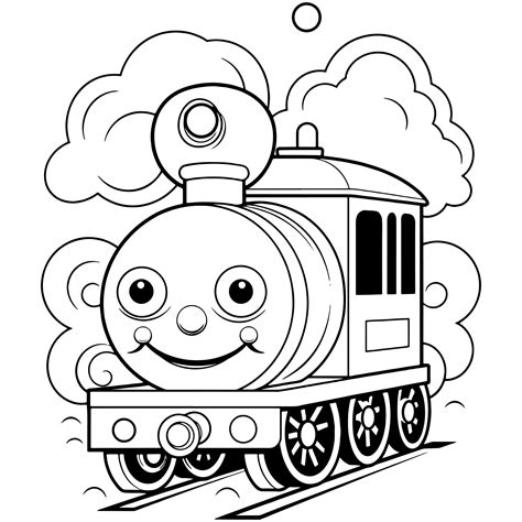 coloring sheets of trains