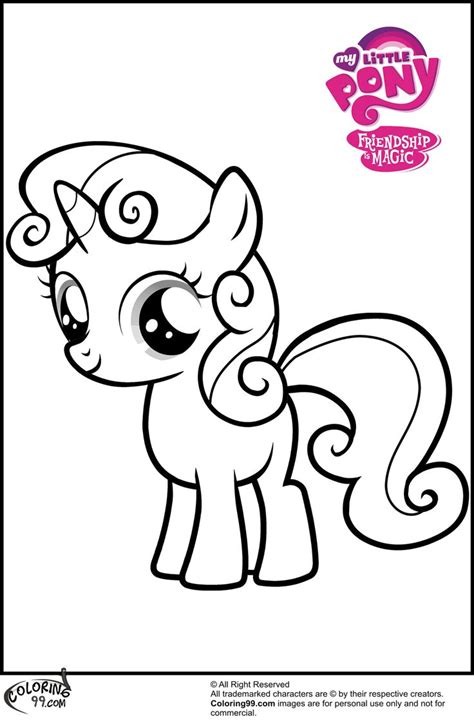 Coloring with sweetie belle
