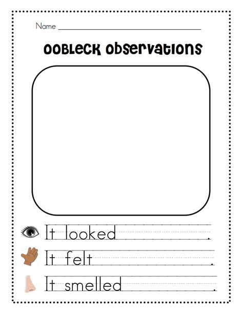 Coloring Worksheets For Oobleck Activity Worksheet - Oobleck Activity Worksheet