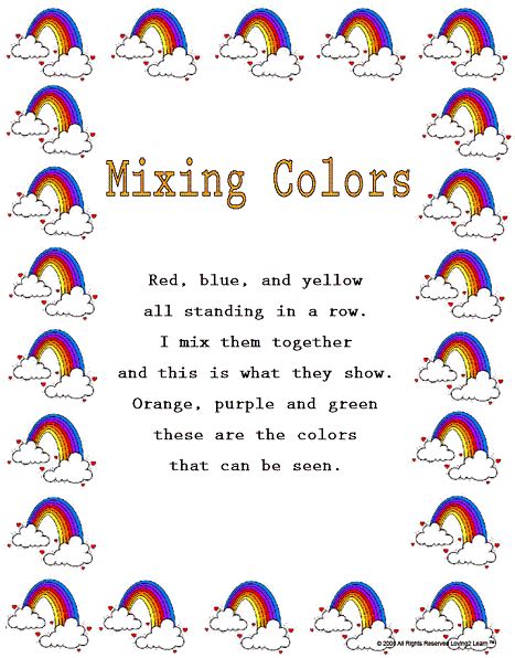 Colors Rhymes For Childrenu0027s Lyrics Colors That Rhyme With Blue - Colors That Rhyme With Blue