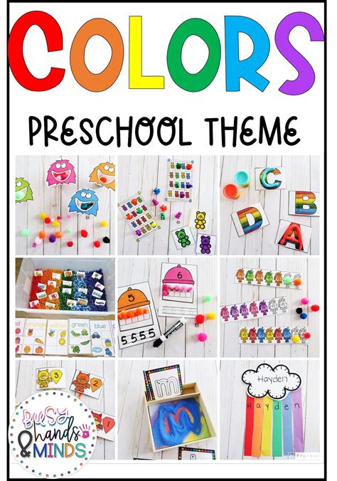 Colors Unit For Preschool Pre K And Kindergarten Color Activities For Kindergarten - Color Activities For Kindergarten