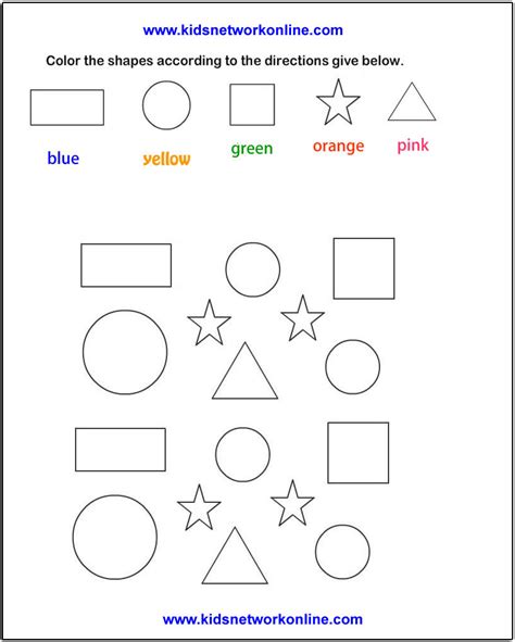 Colour By 2d Shapes Teacher Made Twinkl 2d Shape Pictures To Colour - 2d Shape Pictures To Colour