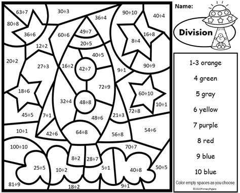Colour By Numbers Multiplication And Division Teaching Resource Color By Number Multiplication And Division - Color By Number Multiplication And Division
