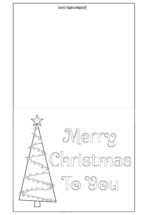 Colour Your Own Christmas Cards   21 Printable Christmas Cards To Color Parties Made - Colour Your Own Christmas Cards