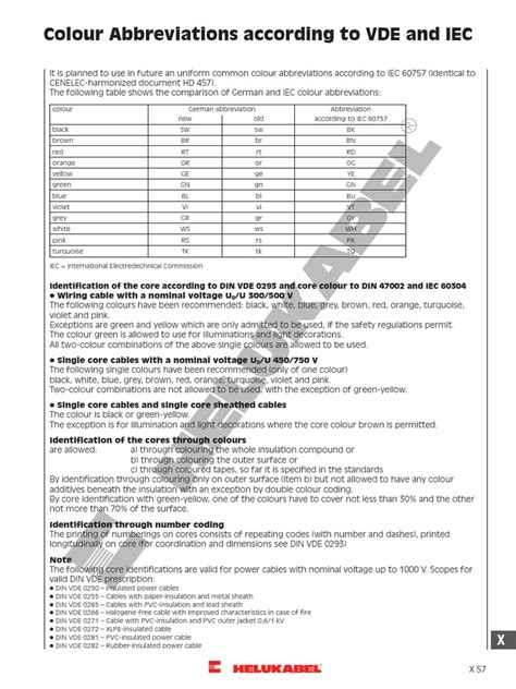 Full Download Colour Abbreviations According To Vde And Iec 