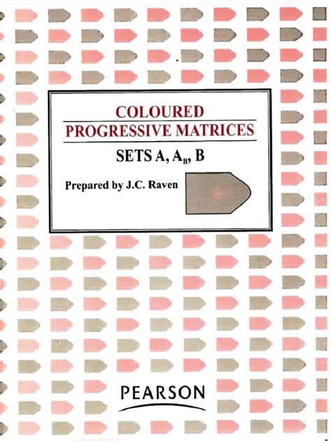 Coloured Progressive Matrices Sets A A B B