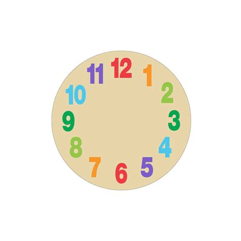Colourful Clocks Without Hands
