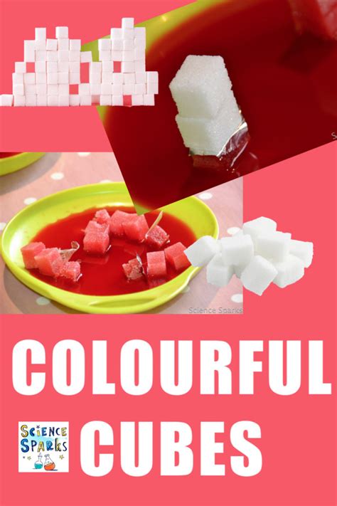 Colourful Sugar Cube Absorbing Experiment Science For Kids Sponge Absorption Science Experiment - Sponge Absorption Science Experiment