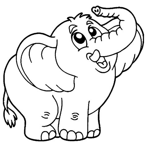 Colouring Picture Of Elephant   Elephants Free Printable Coloring Pages For Kids Just - Colouring Picture Of Elephant
