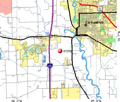 columbus indiana zip code