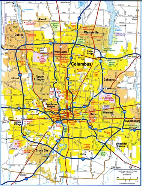 columbus ohio maps