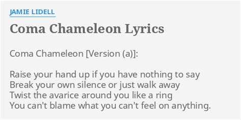 Coma Chameleon Song