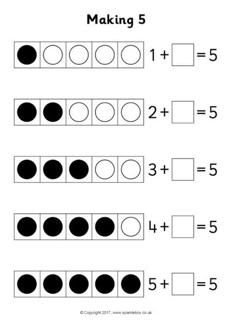 Combination Of Five Worksheets Kiddy Math Combinations Of 5 Worksheet Kindergarten - Combinations Of 5 Worksheet Kindergarten