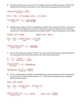 Combined Gas Law Worksheet Answers   Practice Combined Gas Laws Worksheet 1 0 Answer - Combined Gas Law Worksheet Answers