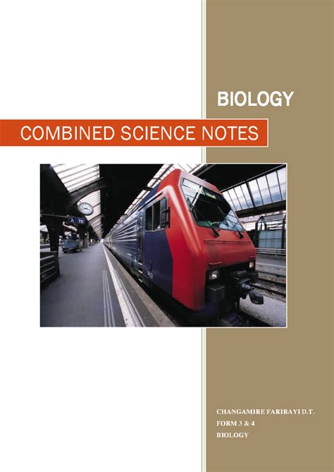 combined science notes form 3