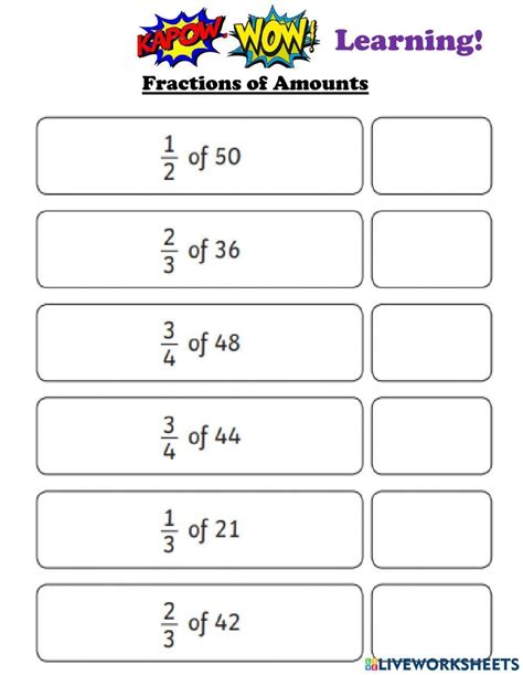 Combining Amounts Fractions Worksheets Learny Kids Combining Amounts With Fractions - Combining Amounts With Fractions