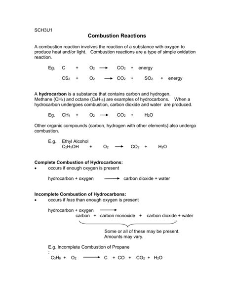 Combustion Reaction Worksheet Docx Worksheet 6 Course Hero Worksheet 6 Combustion Reactions - Worksheet 6 Combustion Reactions