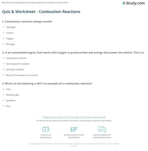 Combustion Reactions Questions Practice Questions Of Combustion Combustion Reaction Worksheet Answers - Combustion Reaction Worksheet Answers