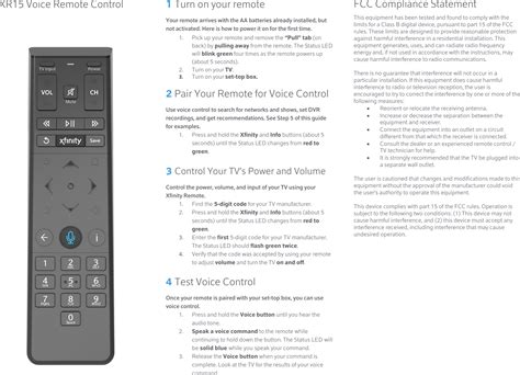 Read Comcast Remote User Guide 