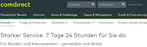comdirect service