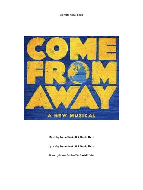 Come From Away Libretto