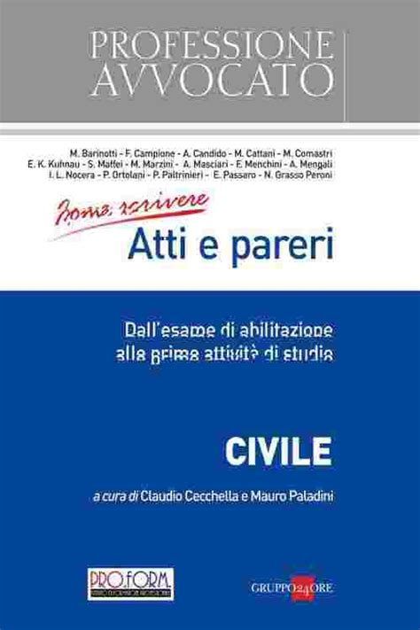 Full Download Come Scrivere Atti E Pareri Civile 