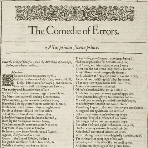Comedy Of Errors Meaning