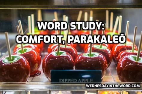 comfort, parakaleō — Wednesday in the Word