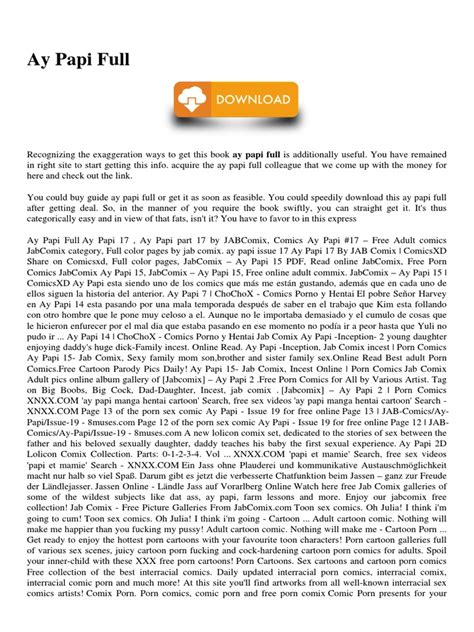 Comic Ay Papi English Full 8 Vols Full Download Gobambuu