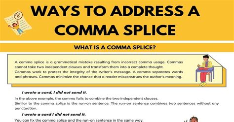 Comma Splices Mla Style Center Comma Splice Worksheet Grade 3 - Comma Splice Worksheet Grade 3