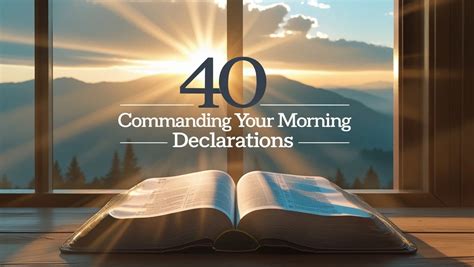Commanding Your Morning