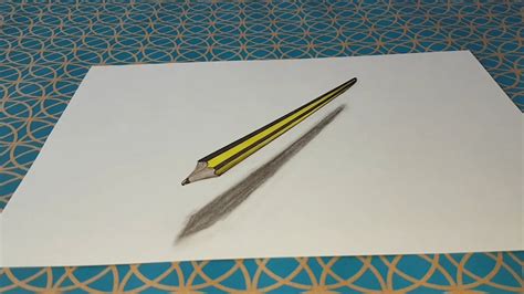 Comment Dessiner Un Crayon En 3d   Comment Dessiner En 3d - Comment Dessiner Un Crayon En 3d