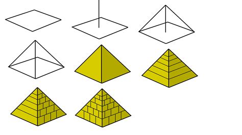 Comment Dessiner Une Pyramide En 3d   Sketchup Généralité Dessiner Une Toiture Toit Pyramide - Comment Dessiner Une Pyramide En 3d