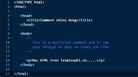 comment trong html | Comment trong HTML chi tit nht VietJack