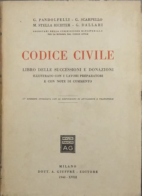 Download Commentario Al Codice Civile Testamenti Ordinari Artt 601 608 Del Cod Civ 