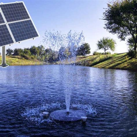 Commercial Solar Powered Pond Fountains