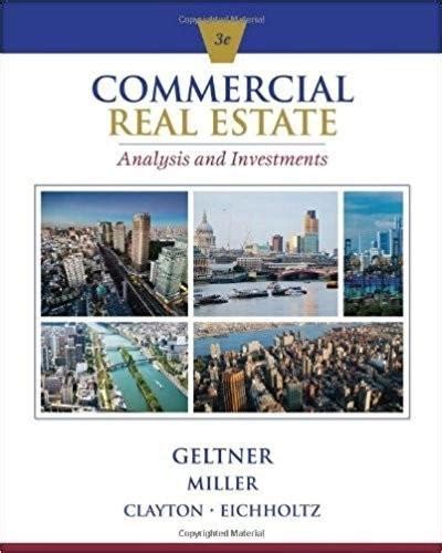 Download Commercial Real Estate Analysis And Investments 3Rd Edition 