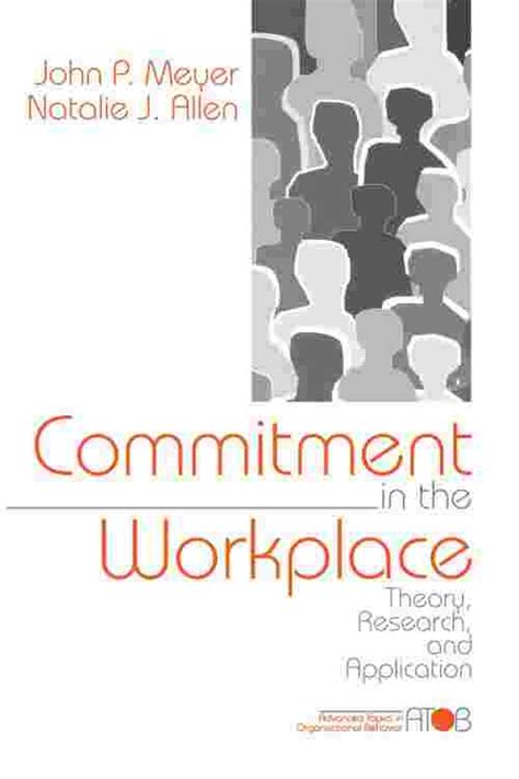 Read Commitment In The Workplace By John P Meyer 