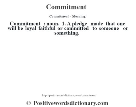 committed relationship meaning dictionary
