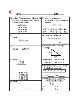 Common Core Math Assessments 6th Grade Learning Lab Common Core 6th Grade - Common Core 6th Grade