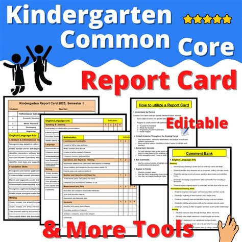 Common Core Report Card Comments Second Grade