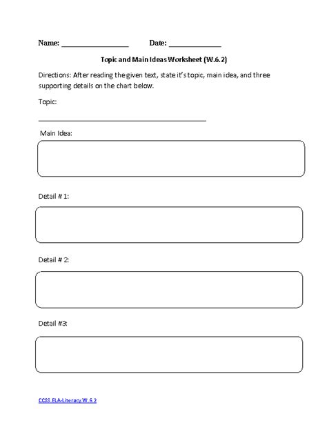 Common Core Worksheets 6th Grade Writing 6th Grade Common Core Worksheet - 6th Grade Common Core Worksheet