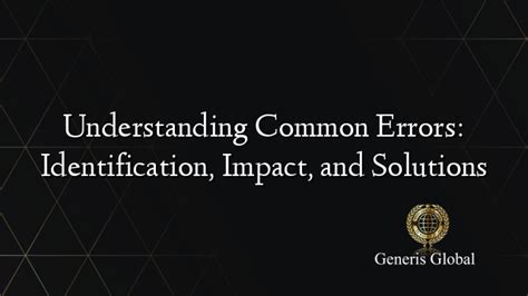Common Errors Bmsi