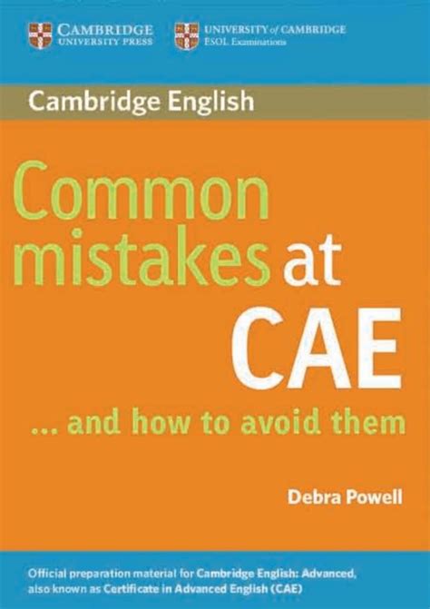 Common Mistakes At Cae And How To Avoid Them Bol Com