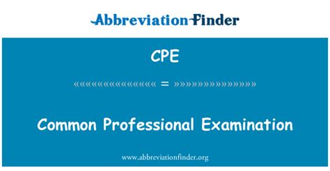 Common Professional Examination