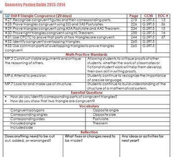 Download Common Core Pacing Guide Geometry 