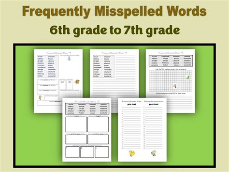 Commonly Misspelled Words 8th Grade   Middle School Ela Bell Ringers Bundle For Grammar - Commonly Misspelled Words 8th Grade