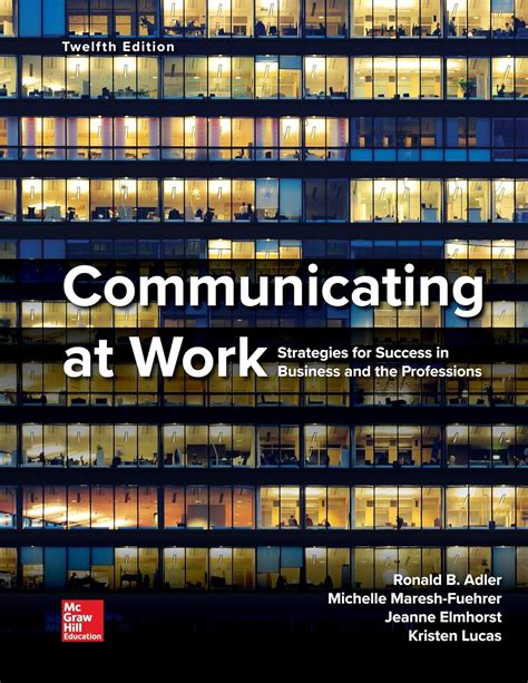 Communicating At Work Adler 10th Edition Pdf Full